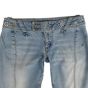 Parasuco 2000s Low Rise Studded Flare Jeans (M)