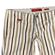 Miss Sixty 2000s Ultra Low Rise Striped Flare Pants (S)