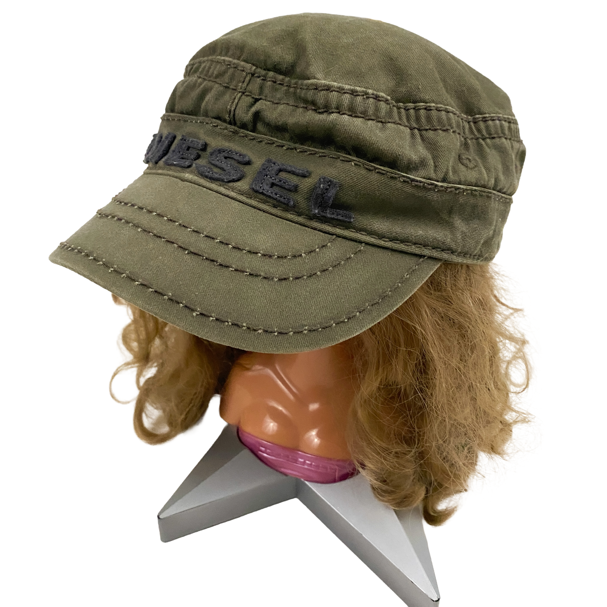 Diesel Vintage Olive Green Cadet Cap