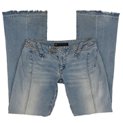 Parasuco 2000s Low Rise Studded Flare Jeans (M)