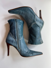 Y2K Genuine Leather Pointy Heels (8)