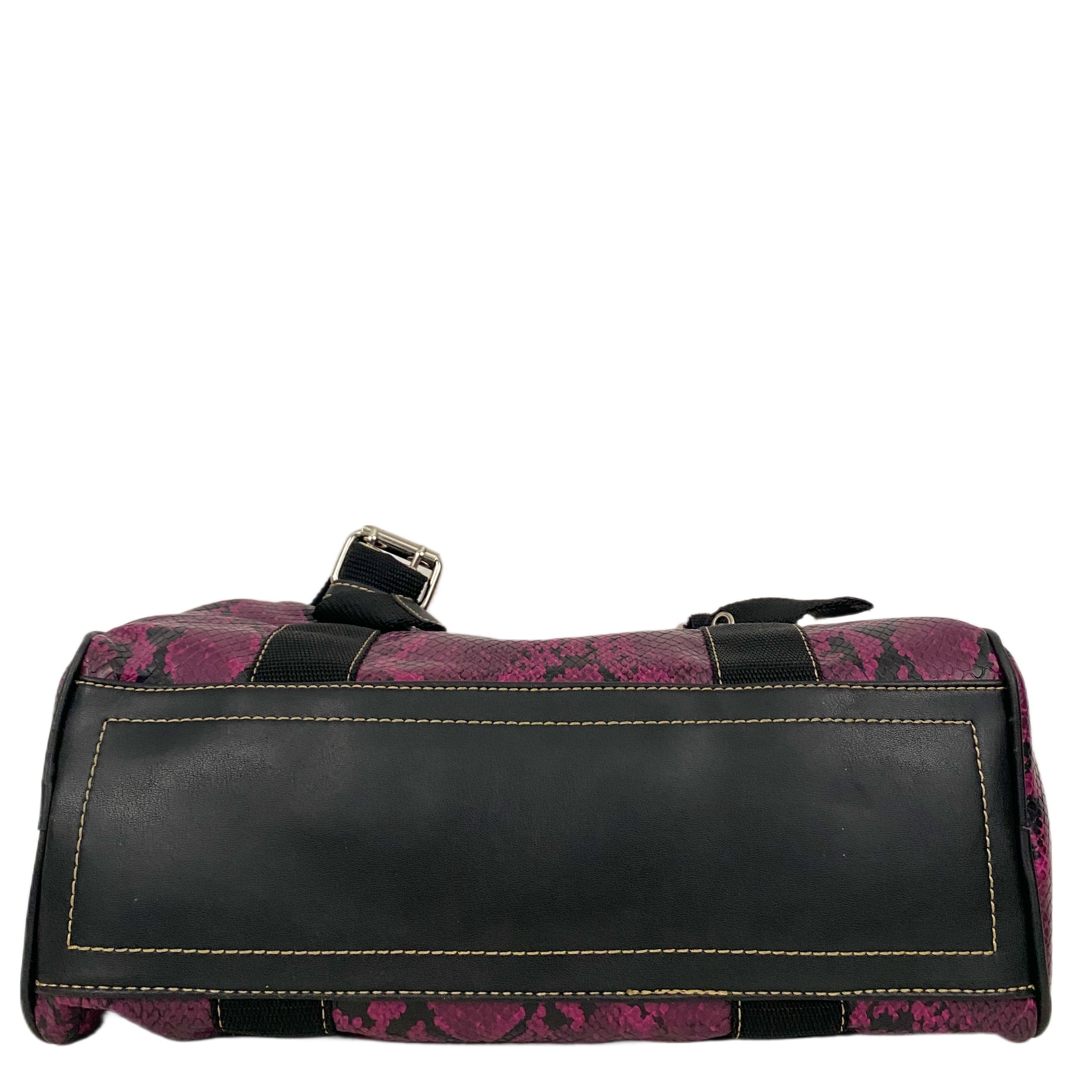 Fuchsia Snakeskin Bag