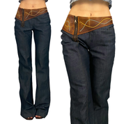 OHDD Save The Queen Y2K Mid Rise Flare Jeans (M)