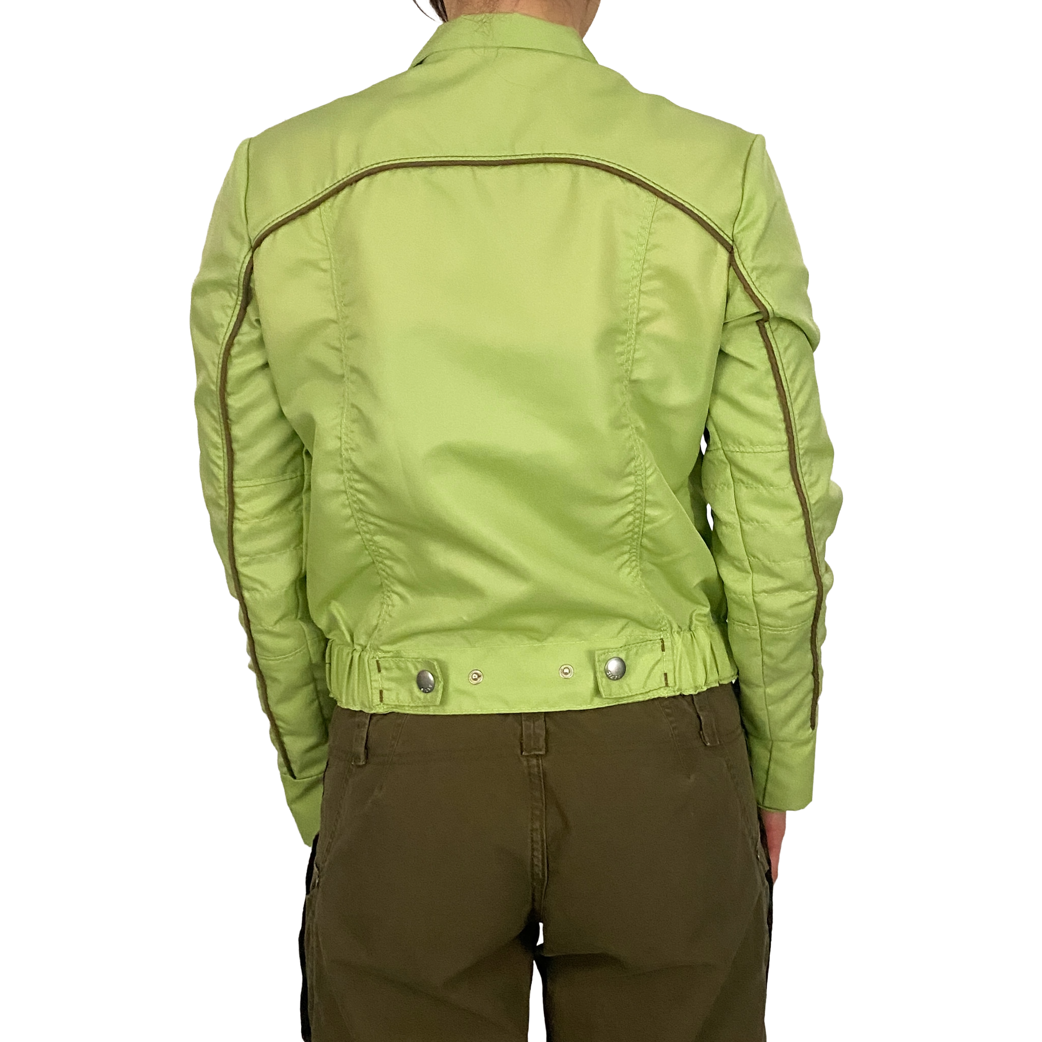 Miss Sixty Lime Moto Nylon Jacket (S)