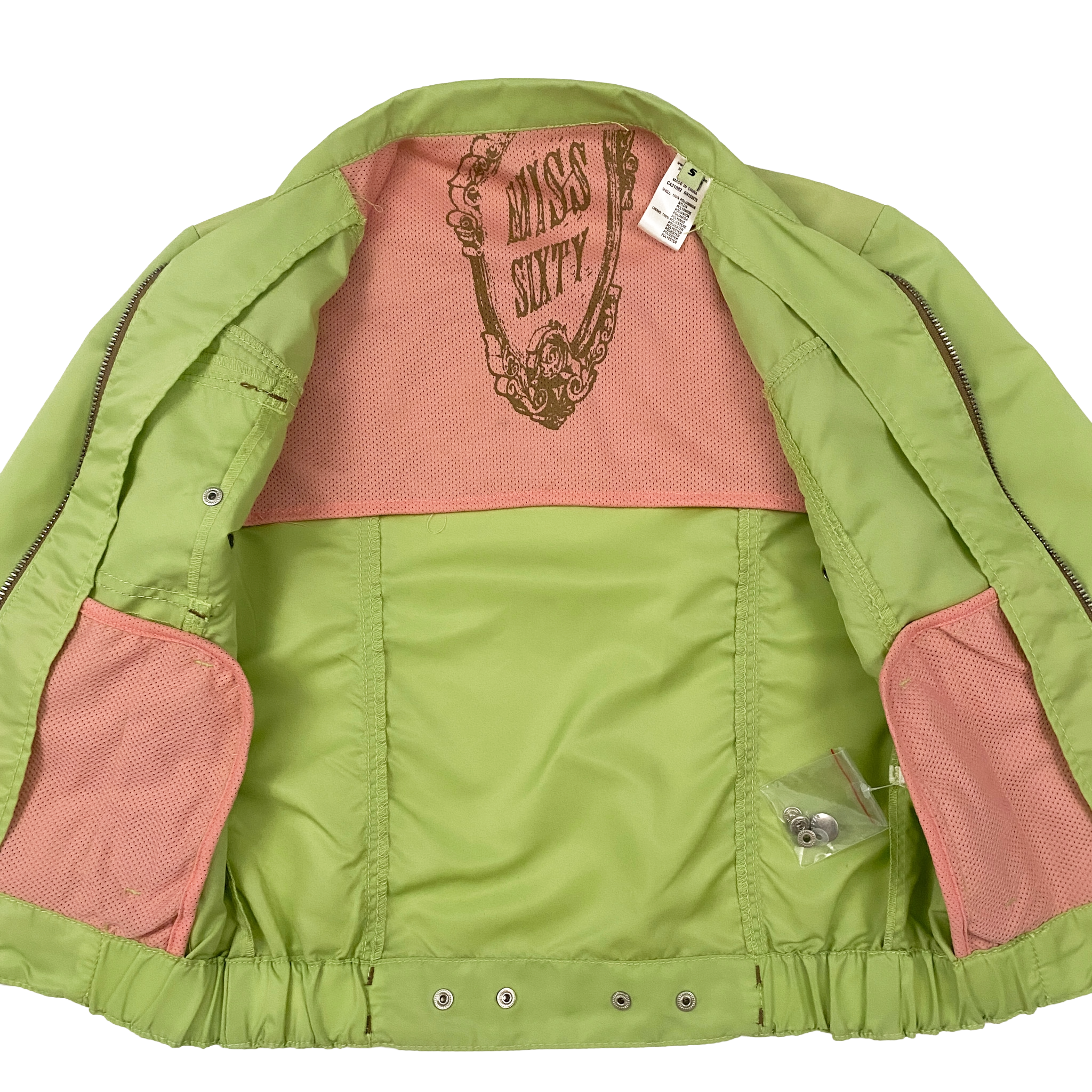 Miss Sixty Lime Moto Nylon Jacket (S)