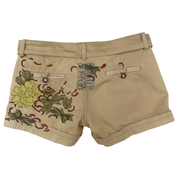 DA-NANG 2000s Embroidered Low Rise Utility Shorts (XS)