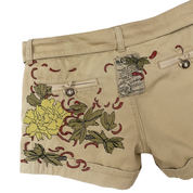 DA-NANG 2000s Embroidered Low Rise Utility Shorts (XS)