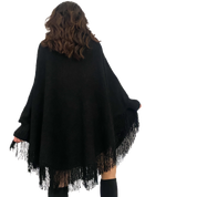 Fringe Poncho Sweater (OS)