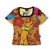 Deadstock Les Agites Bikini Girl Baby Tee (M)