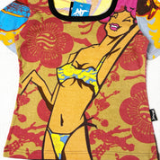 Deadstock Les Agites Bikini Girl Baby Tee (M)