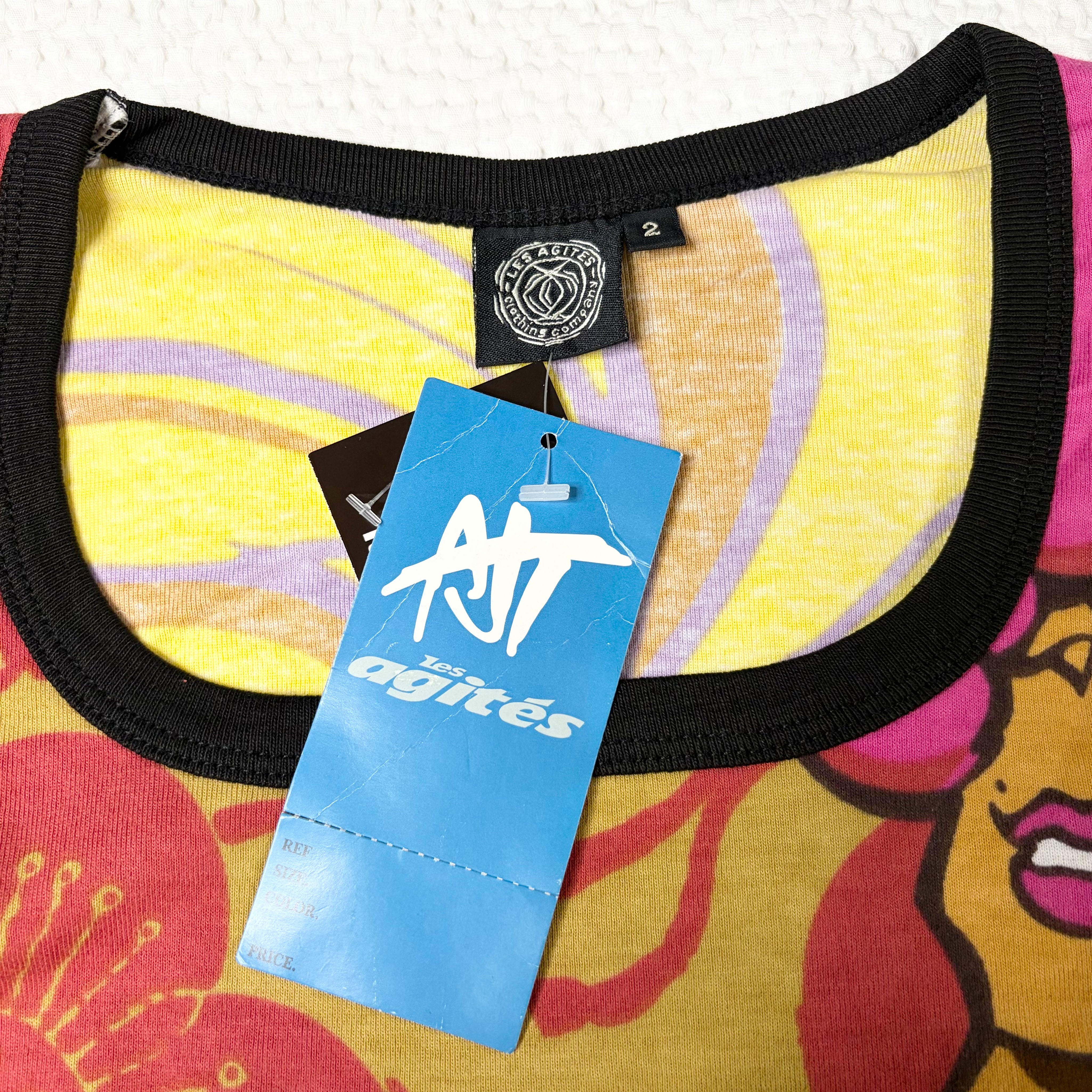 Deadstock Les Agites Bikini Girl Baby Tee (M)