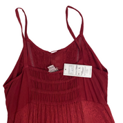 Vintage Crimson Red Embellished Fairy Maxi Dress (M/L)