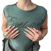 Exploited Green Tank Top (S/M)