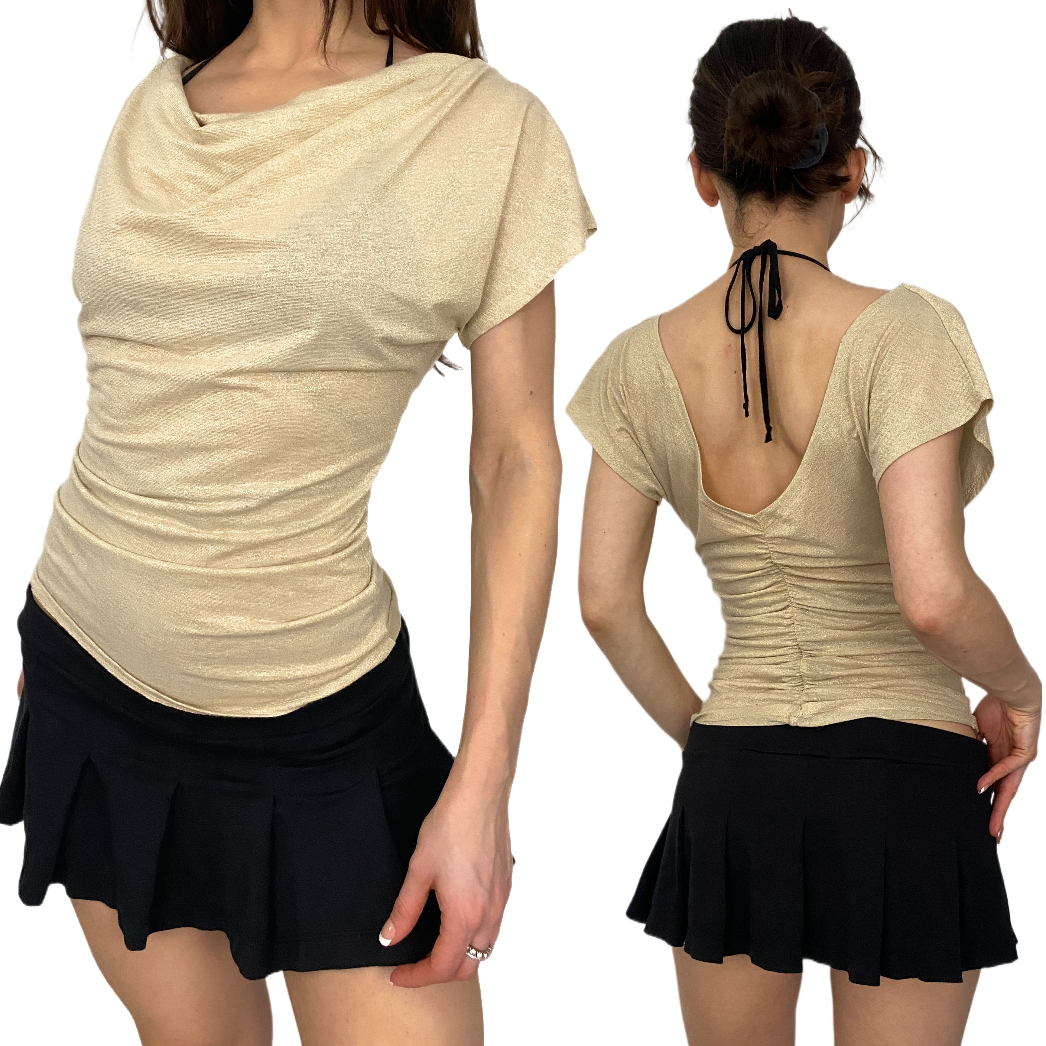 Low Back Champagne Top (S)