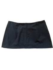 Y2K Grey Wrap Micro Mini Skirt (M)