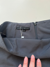 Y2K Grey Wrap Micro Mini Skirt (M)