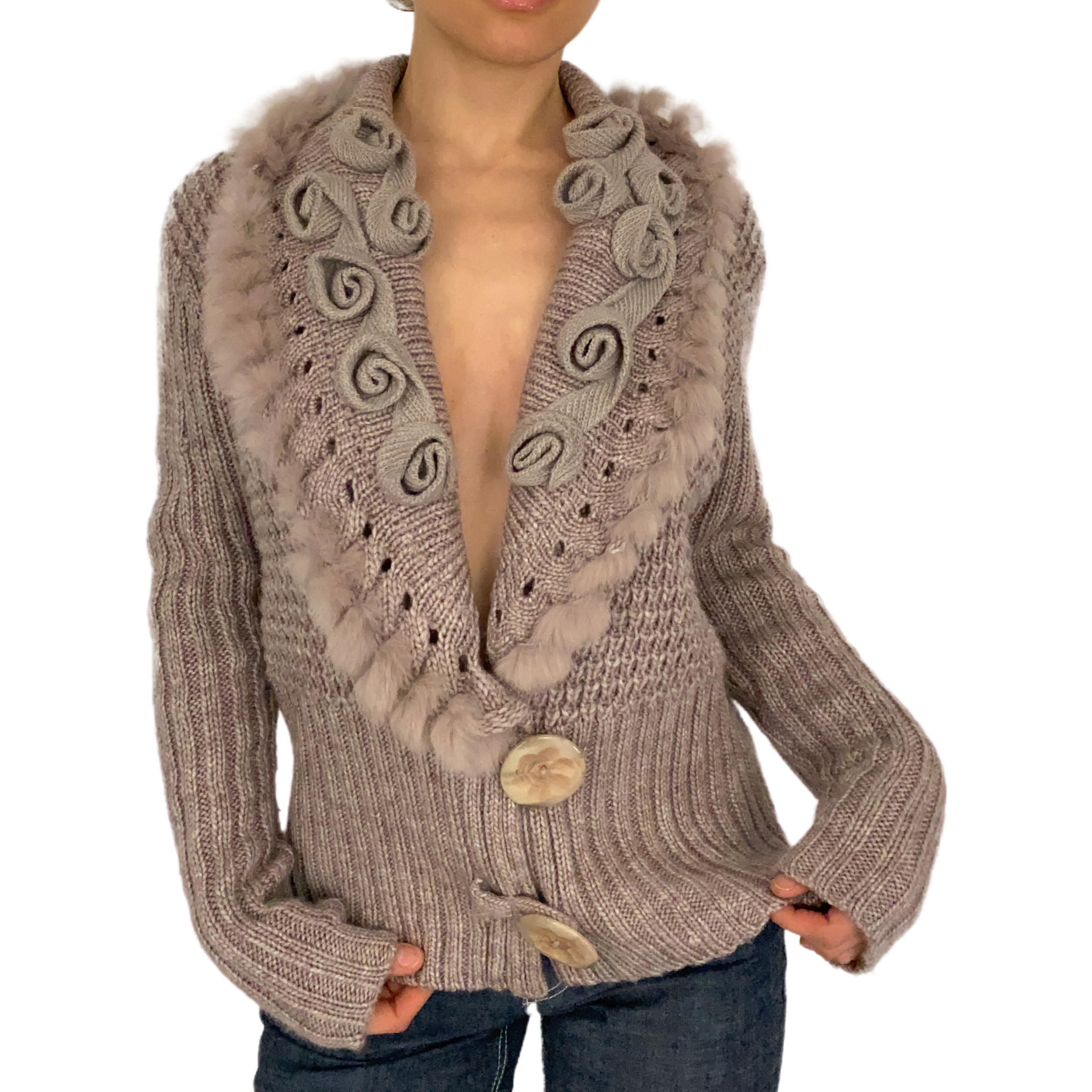 Rose Bud Knit Cardi (L)