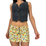 Dolce & Gabbana D&G Floral Low Rise Mini Skirt (XS)