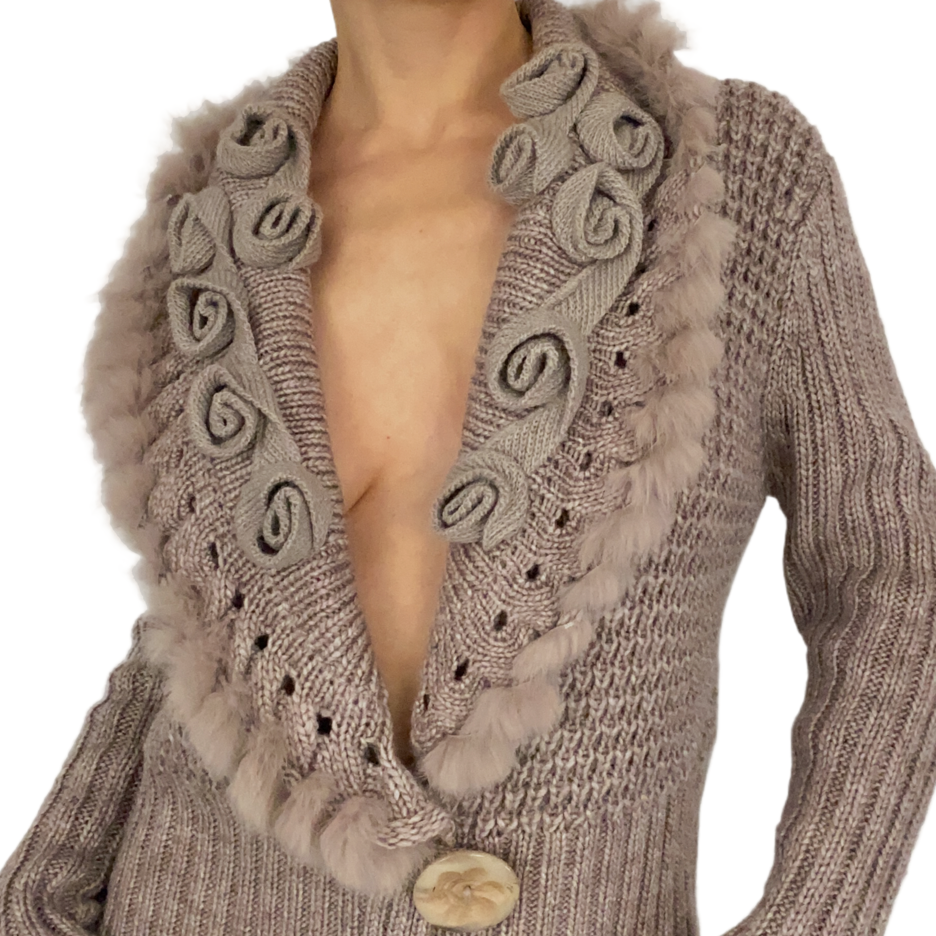 Rose Bud Knit Cardi (L)