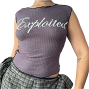 Exploited Purple Tank Top (S/M)