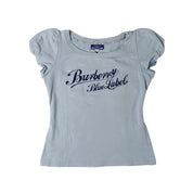 Burberry Blue Label Puff Sleeve Top (S)