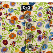 Dolce & Gabbana D&G Floral Low Rise Mini Skirt (XS)