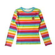 Angel Blue Rainbow Stripe Long Sleeve (XS)