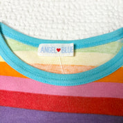 Angel Blue Rainbow Stripe Long Sleeve (XS)