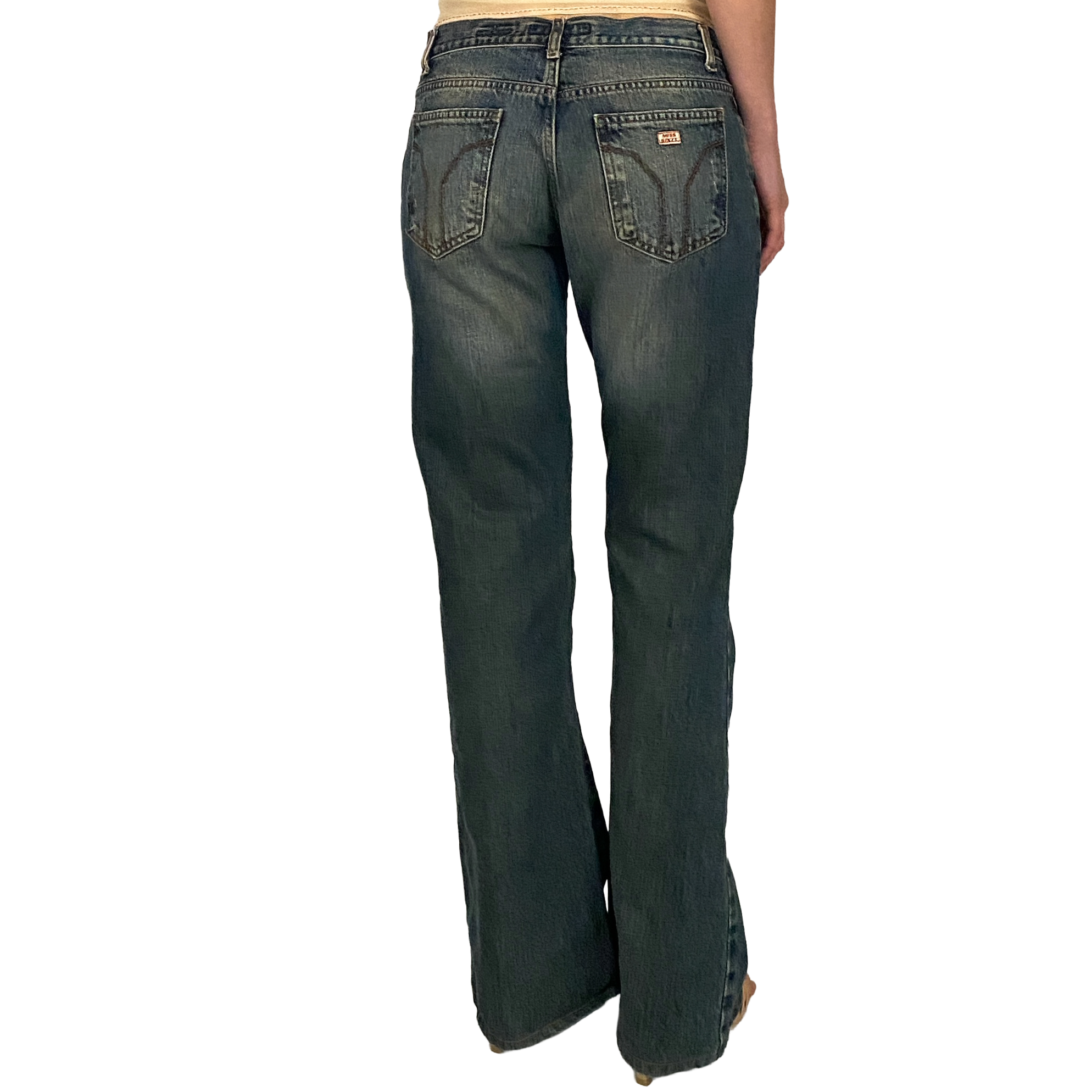 Miss Sixty 2000s Mid Low Rise Tommy Flare Jeans (S/M)