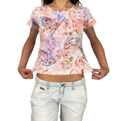 Miss Sixty 2000s Embellished Butterfly Tee (M)