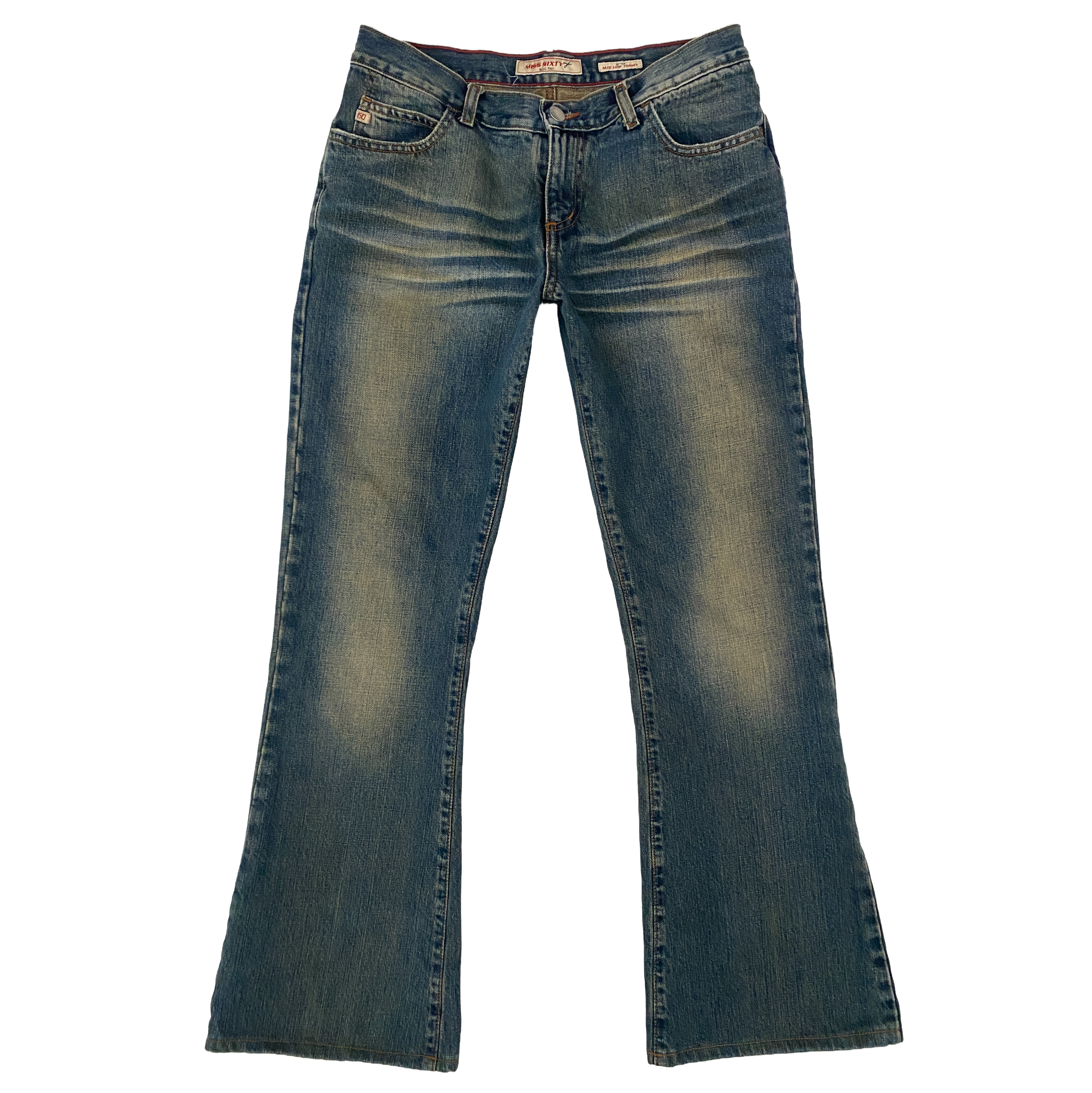 Miss Sixty 2000s Mid Low Rise Tommy Flare Jeans (S/M)