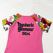 Hysteric Glamour Graphic Raglan Baby Tee (XS)