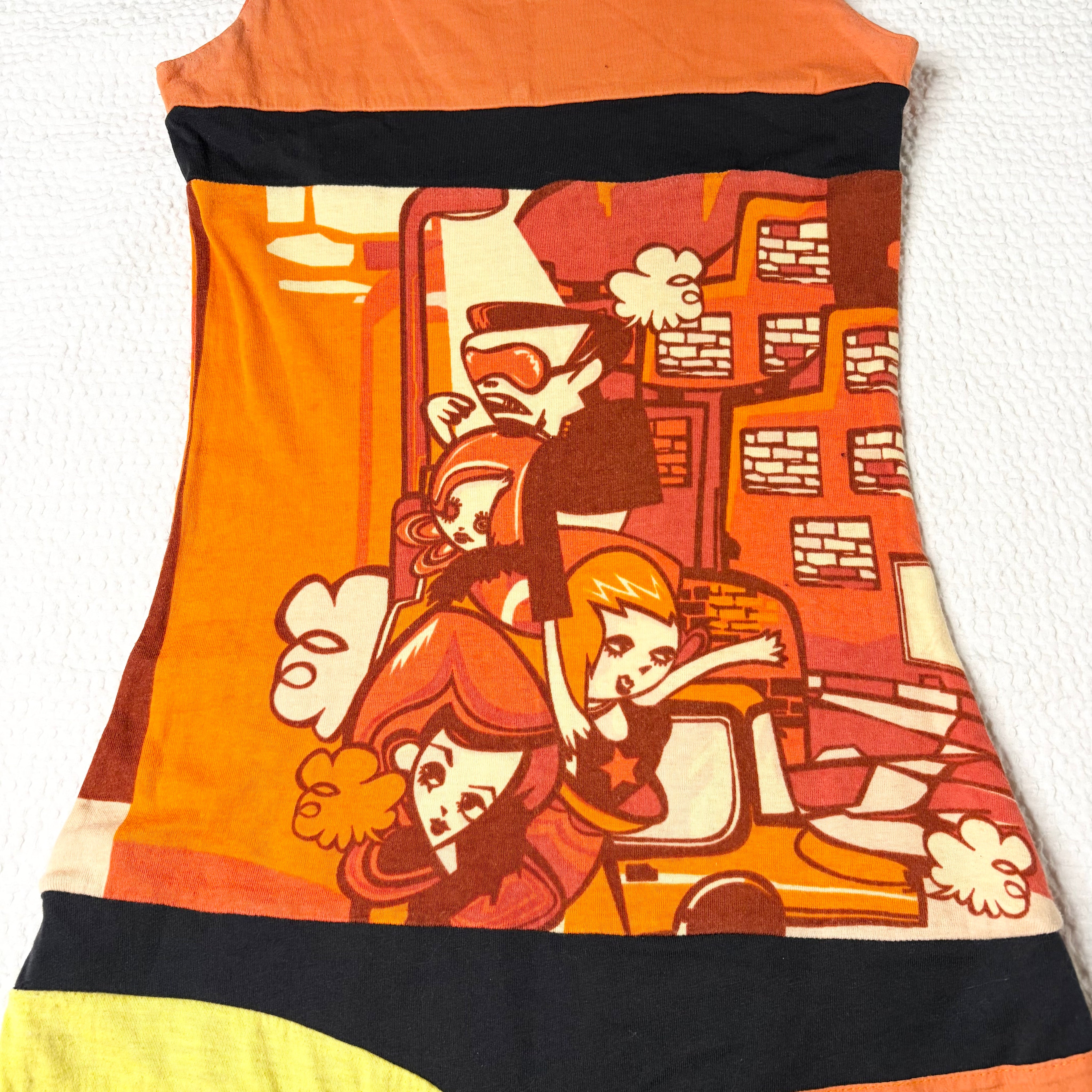 Euro Graphic Midi Dress (S)