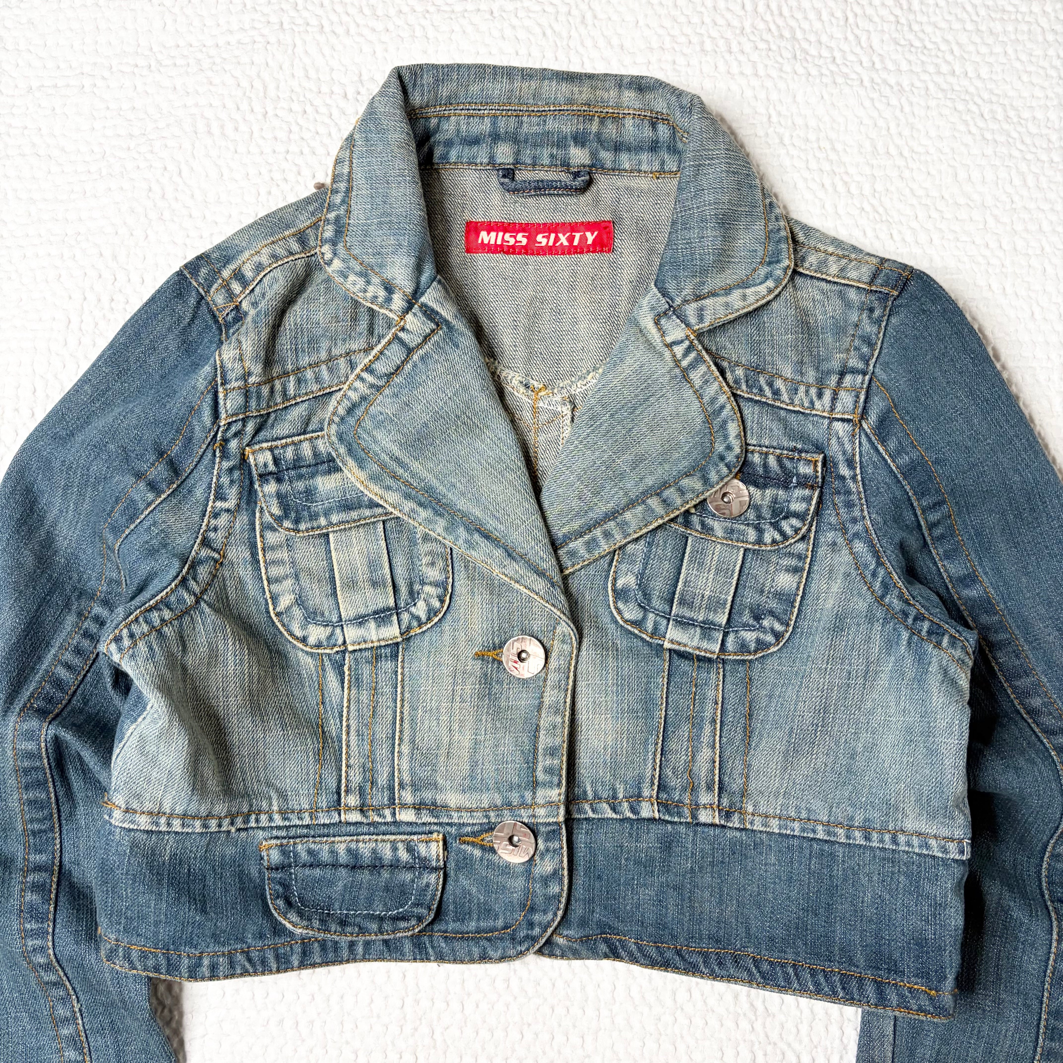 Miss Sixty Cropped Denim Jacket (S) – Holy Thrift