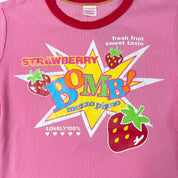 Mezzo Piano "Strawberry Bomb" Baby Tee (S)