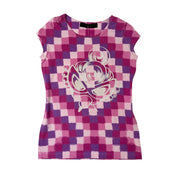 Hysteric Glamour Patterned Graphic Baby Tee (XS)