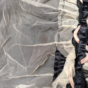 Subversive Ruffle Mesh Applique Top (S)