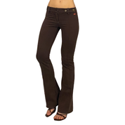 Miss Sixty 2000s Low Rise Brown Flare Pants (XS)