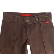 Miss Sixty 2000s Low Rise Brown Flare Pants (XS)