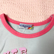 Angel Blue Cards Graphic Baby Tee (S)