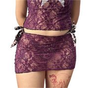 Plum Micro Skirt (S/M)