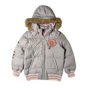 Angel Blue Graphic Puffer Jacket (S)