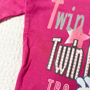 Sanrio Twin Rabbit Angels Lace-Up Baby Tee (S)
