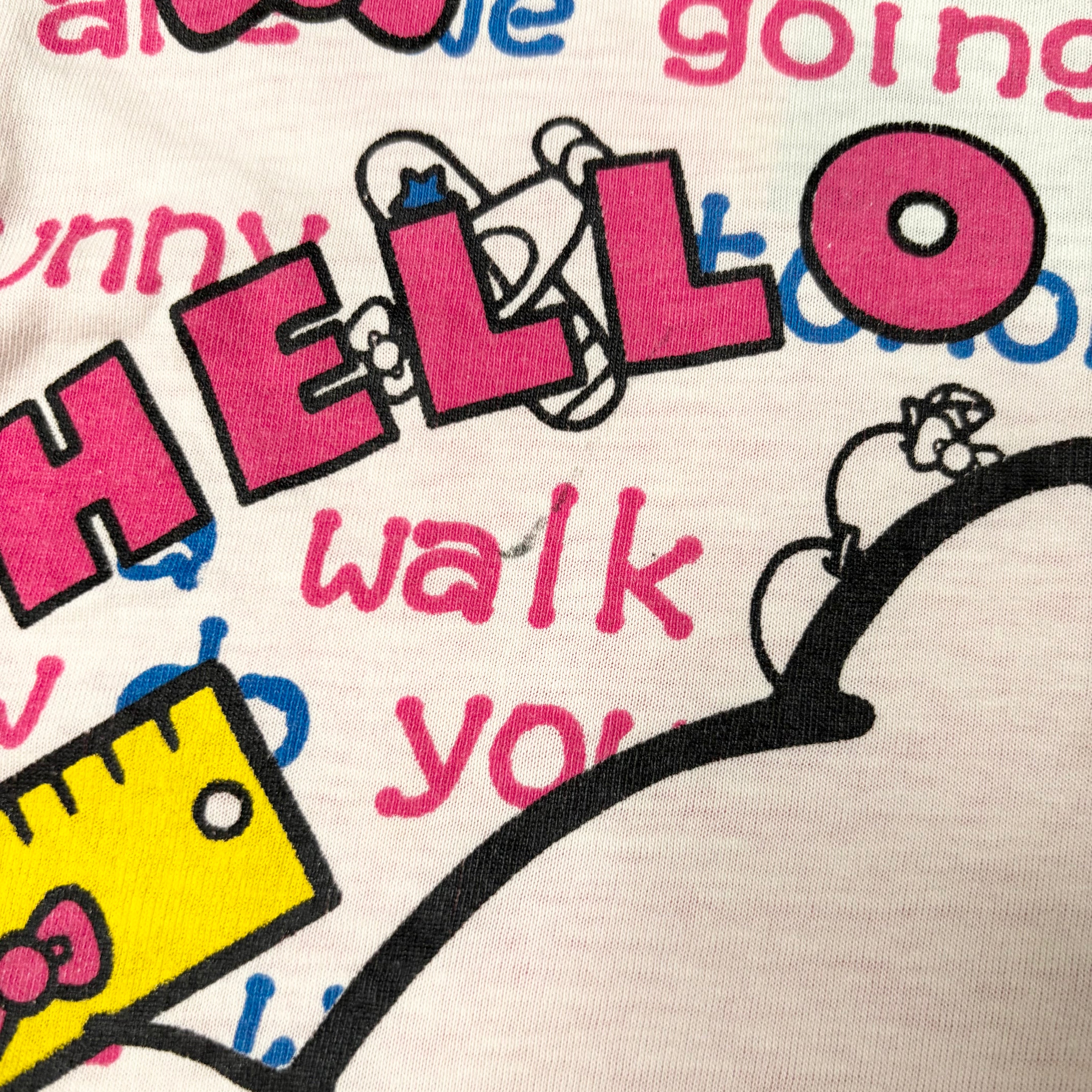 Sanrio Hello Kitty AOP Baby Tee (S)