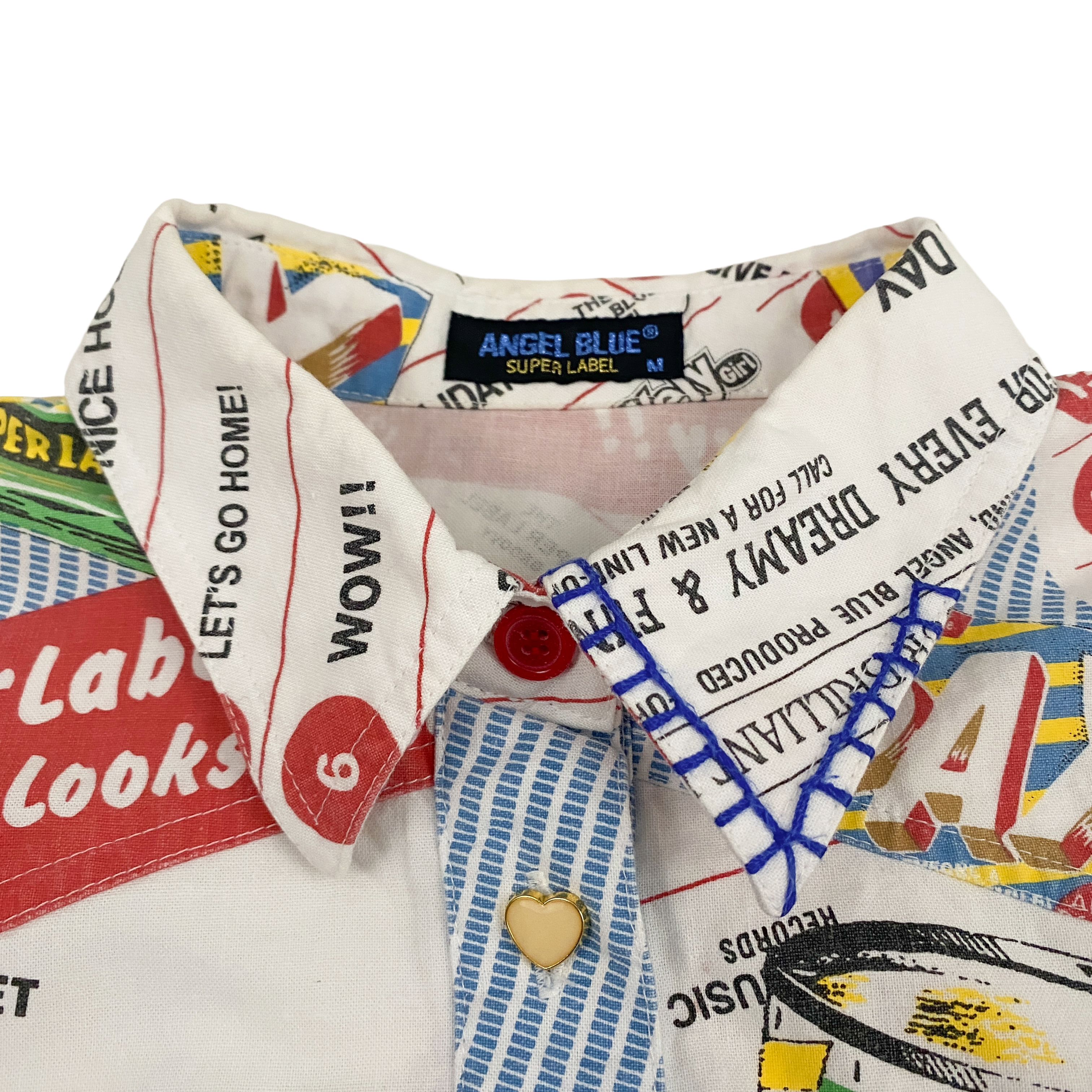 Angel Blue "Top 20 Records" Graphic Button Up (XS)