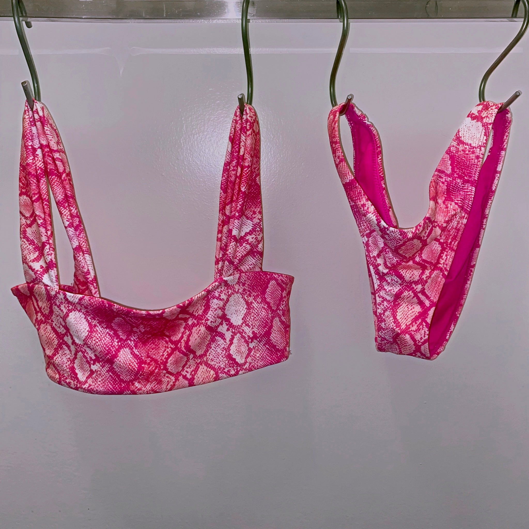 Snakeskin Cheeky Bikini - S/XS