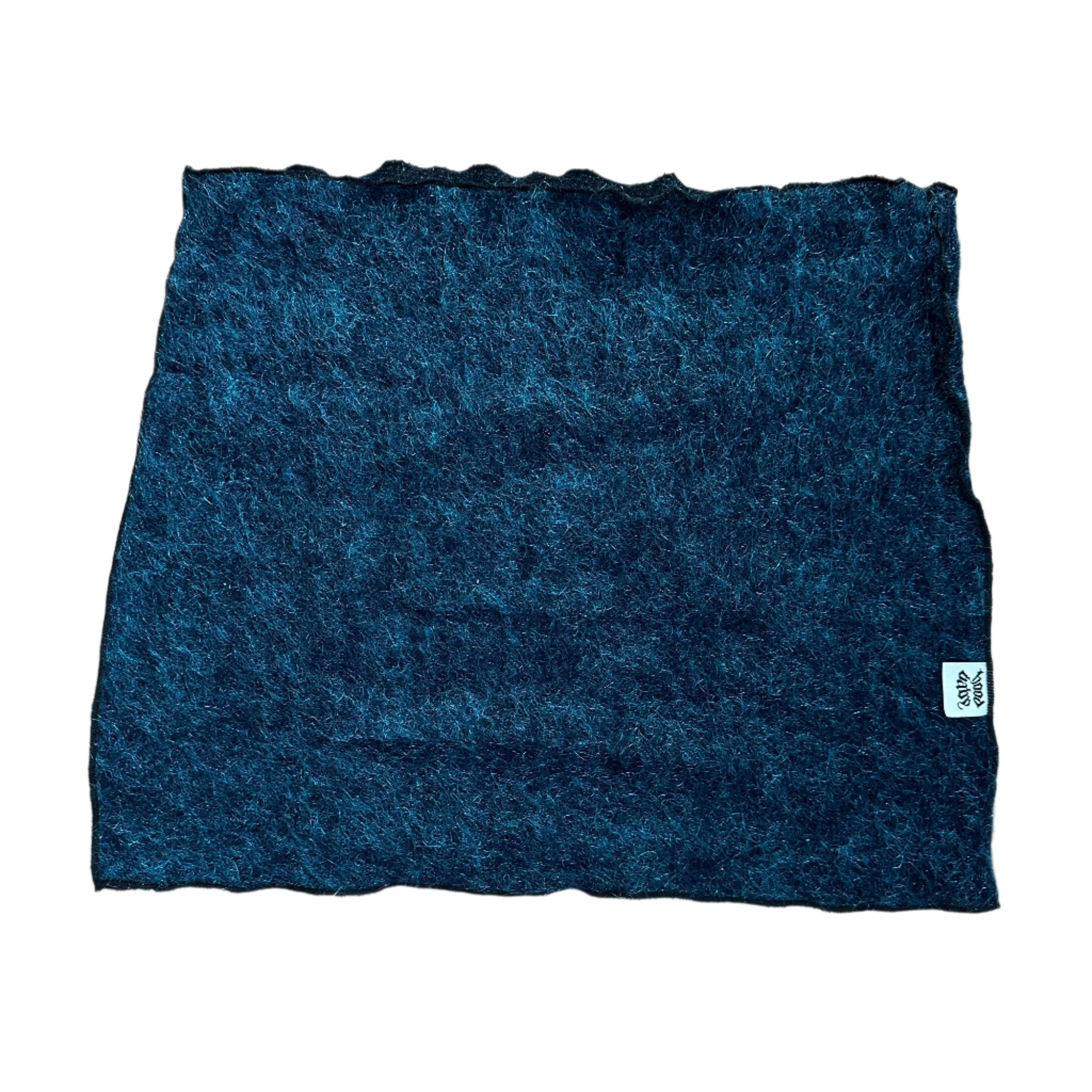Fuzzy Blue Micro Skirt (S/M)