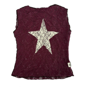 Plum Star Lace Top (S/M)