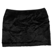 Italian Vintage Faux Fur Mini Skirt (M)