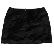 Italian Vintage Faux Fur Mini Skirt (M)